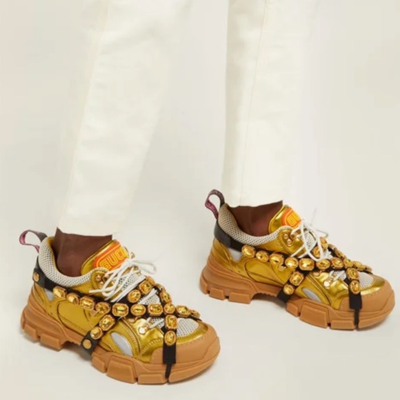 GUCCI CRYSTAL SNEAKER - Picture 6 of 8